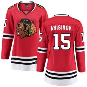 Dámské NHL Chicago Blackhawks dresy 15 Artem Anisimov Breakaway Červené Fanatics Branded Domácí