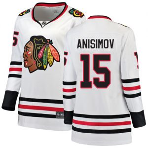 Dámské NHL Chicago Blackhawks dresy 15 Artem Anisimov Breakaway Bílý Fanatics Branded Venkovní