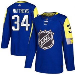 Pánské NHL Toronto Maple Leafs dresy 34 Auston Matthews Authentic královská modrá Adidas 2018 All Star Atlantic Division