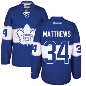 Pánské NHL Toronto Maple Leafs dresy 34 Auston Matthews Authentic královská modrá Reebok 2017 Centennial Classic