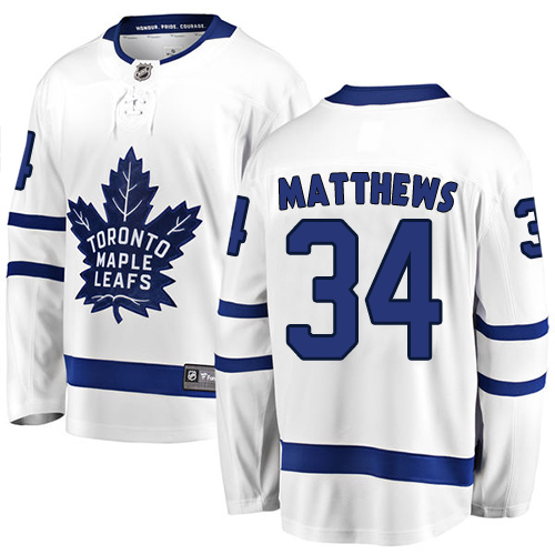 Pánské NHL Toronto Maple Leafs dresy 34 Auston Matthews Breakaway Bílý Fanatics Branded Venkovní
