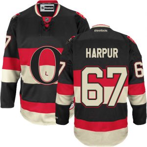 Pánské NHL Ottawa Senators dresy 67 Ben Harpur Authentic Černá Reebok Alternativní hokejové dresy