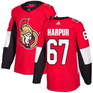 Pánské NHL Ottawa Senators dresy 67 Ben Harpur Authentic Červené Adidas Domácí