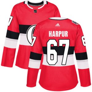 Dámské NHL Ottawa Senators dresy 67 Ben Harpur Authentic Červené Adidas 2017 100 Classic