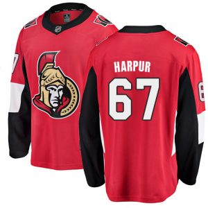 Pánské NHL Ottawa Senators dresy 67 Ben Harpur Breakaway Červené Fanatics Branded Domácí