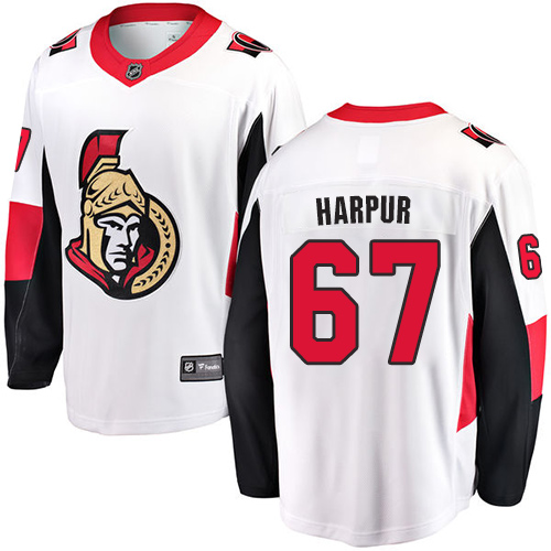 Dětské NHL Ottawa Senators dresy 67 Ben Harpur Breakaway Bílý Fanatics Branded Venkovní