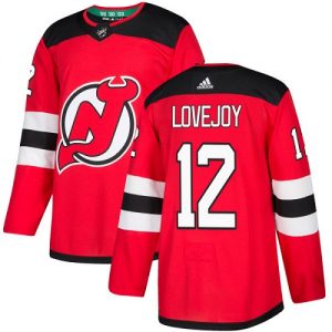 Pánské NHL New Jersey Devils dresy 12 Ben Lovejoy Authentic Červené Adidas Domácí 1