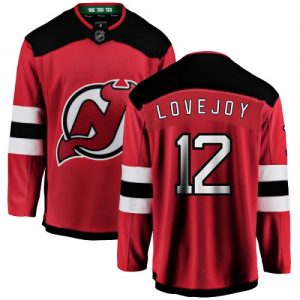 Pánské NHL New Jersey Devils dresy 12 Ben Lovejoy Breakaway Červené Fanatics Branded Domácí 1