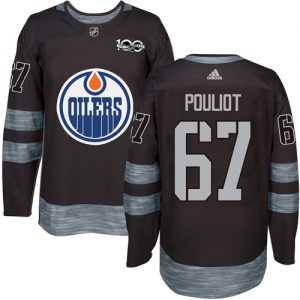 Pánské NHL Edmonton Oilers dresy Benoit Pouliot 67 Authentic Černá Adidas 1917 2017 100th Anniversary
