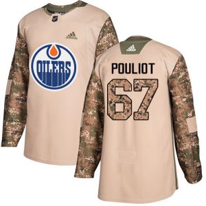 Pánské NHL Edmonton Oilers dresy Benoit Pouliot 67 Authentic Camo Adidas Veterans Day Practice