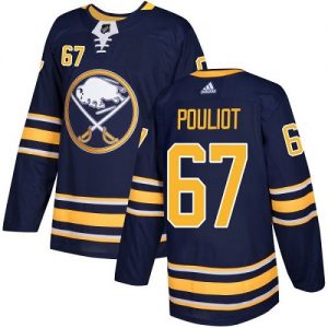 Pánské NHL Buffalo Sabres dresy Benoit Pouliot 67 Authentic Námořnická modrá Adidas Domácí