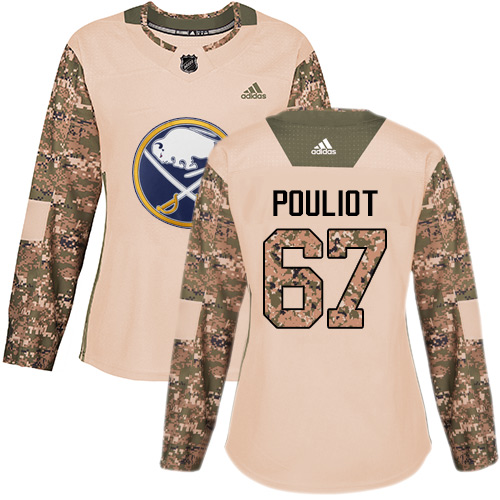 Dámské NHL Buffalo Sabres dresy Benoit Pouliot 67 Authentic Camo Adidas Veterans Day Practice