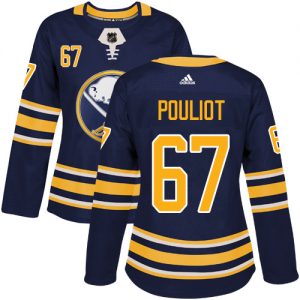 Dámské NHL Buffalo Sabres dresy Benoit Pouliot 67 Authentic Námořnická modrá Adidas Domácí