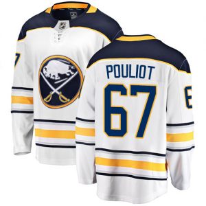 Pánské NHL Buffalo Sabres dresy Benoit Pouliot 67 Breakaway Bílý Fanatics Branded Venkovní