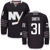 Pánské NHL New York Islanders dresy 31 Billy Smith Authentic Černá Reebok Alternativní hokejové dresy