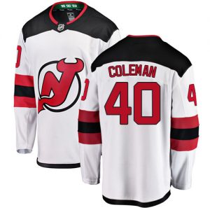 Pánské NHL New Jersey Devils dresy 40 Blake Coleman Breakaway Bílý Fanatics Branded Venkovní 1