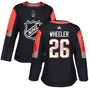 Dámské NHL Winnipeg Jets dresy 26 Blake Wheeler Authentic Černá Adidas 2018 All Star Central Division