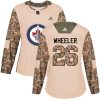 Dámské NHL Winnipeg Jets dresy 26 Blake Wheeler Authentic Camo Adidas Veterans Day Practice