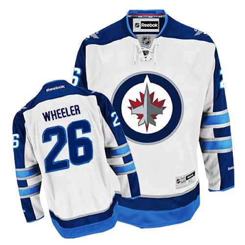 Dámské NHL Winnipeg Jets dresy 26 Blake Wheeler Authentic Bílý Reebok Venkovní hokejové dresy