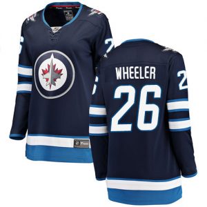 Dámské NHL Winnipeg Jets dresy 26 Blake Wheeler Breakaway Námořnická modrá Fanatics Branded Domácí