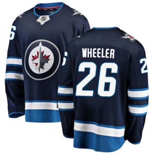 Dětské NHL Winnipeg Jets dresy 26 Blake Wheeler Breakaway Námořnická modrá Fanatics Branded Domácí