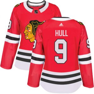 Dámské NHL Chicago Blackhawks dresy 9 Bobby Hull Authentic Červené Adidas Domácí