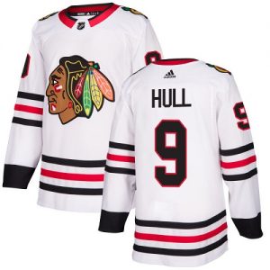 Dámské NHL Chicago Blackhawks dresy 9 Bobby Hull Authentic Bílý Adidas Venkovní