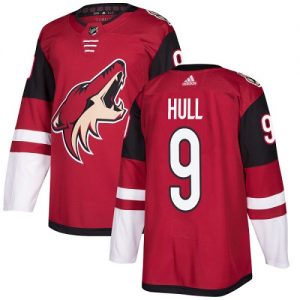 Dětské NHL Arizona Coyotes dresy 9 Bobby Hull Authentic Burgundy Červené Adidas Domácí