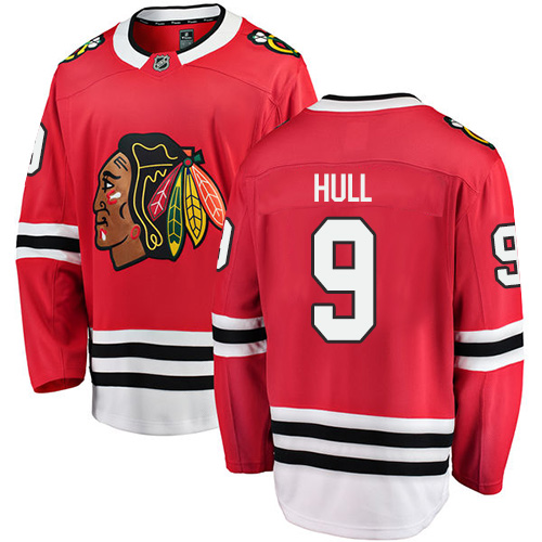 Dětské NHL Chicago Blackhawks dresy 9 Bobby Hull Breakaway Červené Fanatics Branded Domácí