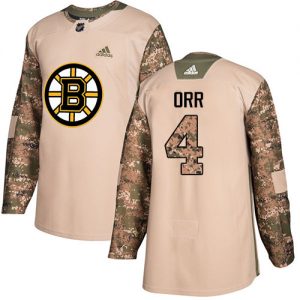 Pánské NHL Boston Bruins dresy Bobby Orr 4 Authentic Camo Adidas Veterans Day Practice