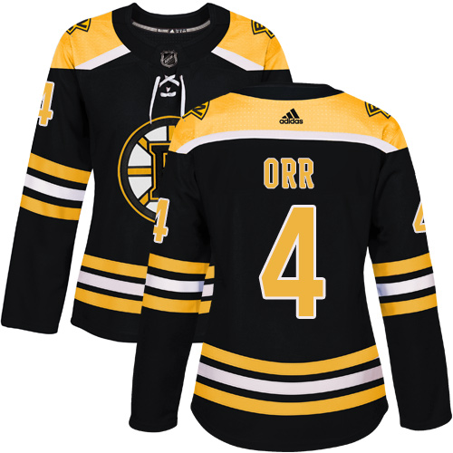 Dámské NHL Boston Bruins dresy Bobby Orr 4 Authentic Černá Adidas Domácí