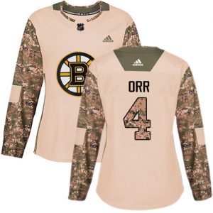 Dámské NHL Boston Bruins dresy Bobby Orr 4 Authentic Camo Adidas Veterans Day Practice