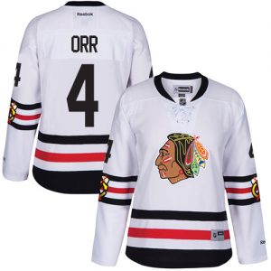 Dámské NHL Chicago Blackhawks dresy Bobby Orr 4 Authentic Bílý Reebok 2017 Winter Classic