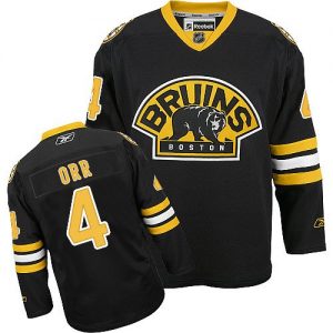 Dětské NHL Boston Bruins dresy Bobby Orr 4 Authentic Černá Reebok Alternativní hokejové dresy