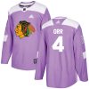 Dětské NHL Chicago Blackhawks dresy Bobby Orr 4 Authentic Nachový Adidas Fights Cancer Practice