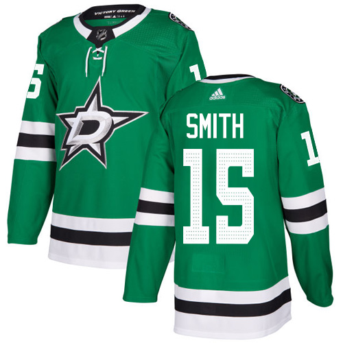 Dětské NHL Dallas Stars dresy 15 Bobby Smith Authentic Zelená Adidas Domácí