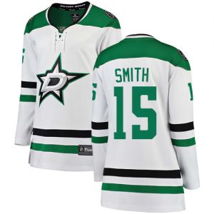 Dámské NHL Dallas Stars dresy 15 Bobby Smith Breakaway Bílý Fanatics Branded Venkovní
