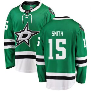 Dětské NHL Dallas Stars dresy 15 Bobby Smith Breakaway Zelená Fanatics Branded Domácí