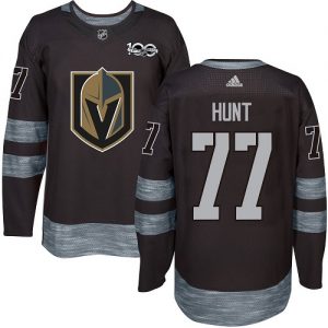 Pánské NHL Vegas Golden Knights dresy 77 Brad Hunt Authentic Černá Adidas 1917 2017 100th Anniversary
