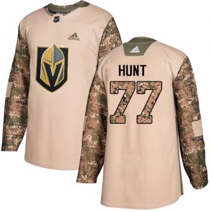 Pánské NHL Vegas Golden Knights dresy 77 Brad Hunt Authentic Camo Adidas Veterans Day Practice
