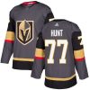 Pánské NHL Vegas Golden Knights dresy 77 Brad Hunt Authentic Šedá Adidas Domácí
