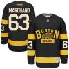 Pánské NHL Boston Bruins dresy Brad Marchand 63 Authentic Černá Reebok Winter Classic