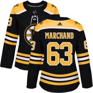 Dámské NHL Boston Bruins dresy Brad Marchand 63 Authentic Černá Adidas Domácí