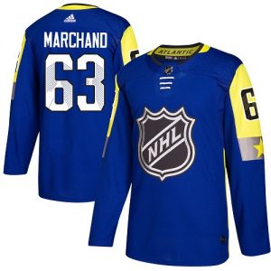 Dětské NHL Boston Bruins dresy Brad Marchand 63 Authentic královská modrá Adidas 2018 All Star Atlantic Division