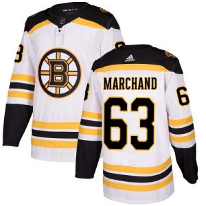 Dětské NHL Boston Bruins dresy Brad Marchand 63 Authentic Bílý Adidas Venkovní