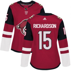 Dámské NHL Arizona Coyotes dresy 15 Brad Richardson Authentic Burgundy Červené Adidas Domácí