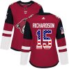 Dámské NHL Arizona Coyotes dresy 15 Brad Richardson Authentic Červené Adidas USA Flag Fashion