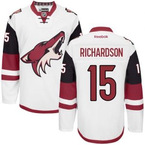 Dámské NHL Arizona Coyotes dresy 15 Brad Richardson Authentic Bílý Reebok Venkovní hokejové dresy