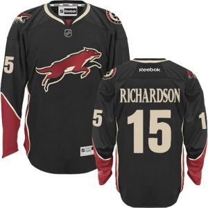 Dětské NHL Arizona Coyotes dresy 15 Brad Richardson Authentic Černá Reebok Alternativní hokejové dresy