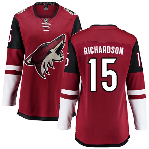 Dámské NHL Arizona Coyotes dresy 15 Brad Richardson Breakaway Burgundy Červené Fanatics Branded Domácí